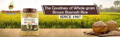SHRILALMAHAL Fitness Brown Basmati Rice (1 Kg, Jar) : Amazon.in ...