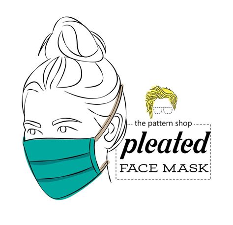 Image result for Pleated Face Mask Pattern Free