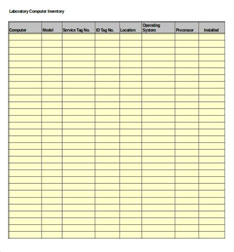 Computer Inventory Excel Template 的图像结果