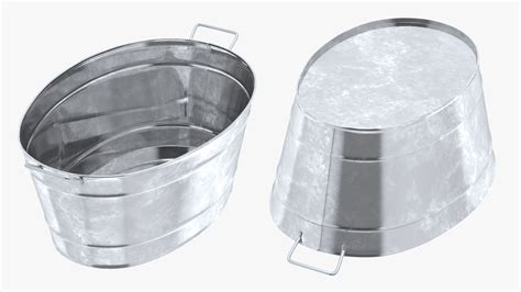 Galvanized Steel Tub Collection 3D Model $39 - .3ds .fbx .obj .ma .max ...
