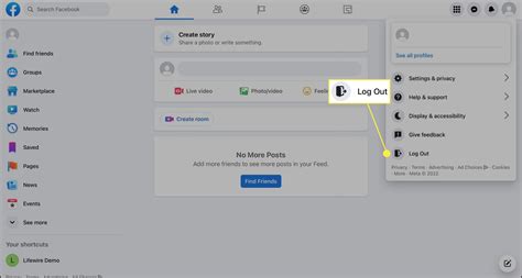 Image result for How to Log Out of Facebook On Computer