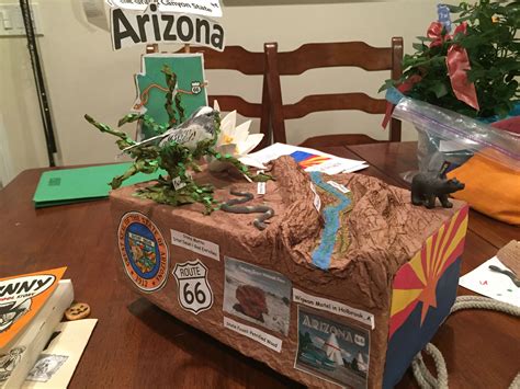 ARIZONA STATE FLOAT- 5th Grade Project | States project, School age ...