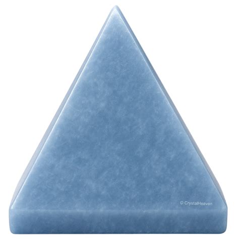 Angelite Crystal Pyramid - Premium Feng Shui Reiki Healing Pyramid