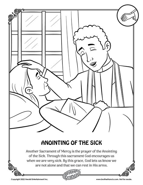 Anointing Of The Sick Drawing