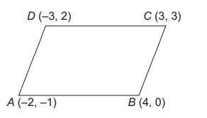 If A(-2,-1), B(4,0), C(3,3) and D(-3,2) are the vertices of a ...