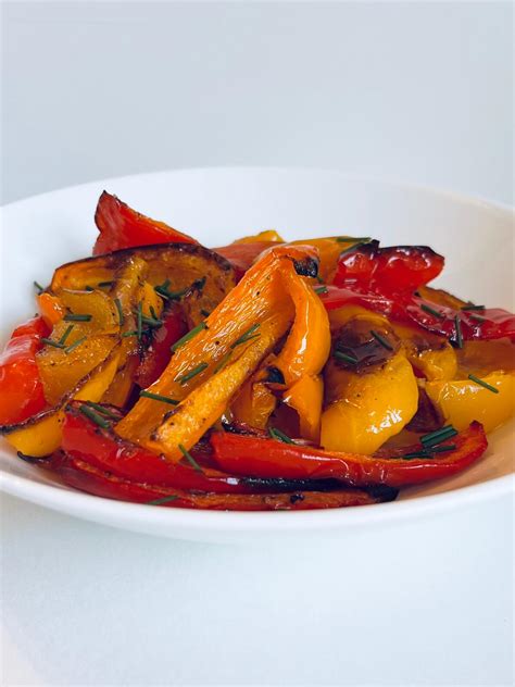 Oven Roasted Bell Peppers (An Easy and Delicious Side Dish) - A Sweet ...