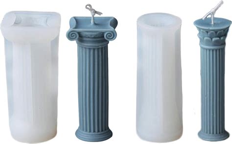 FVVMEED 2 Pieces Roman Column Candle Molds Ancient India | Ubuy