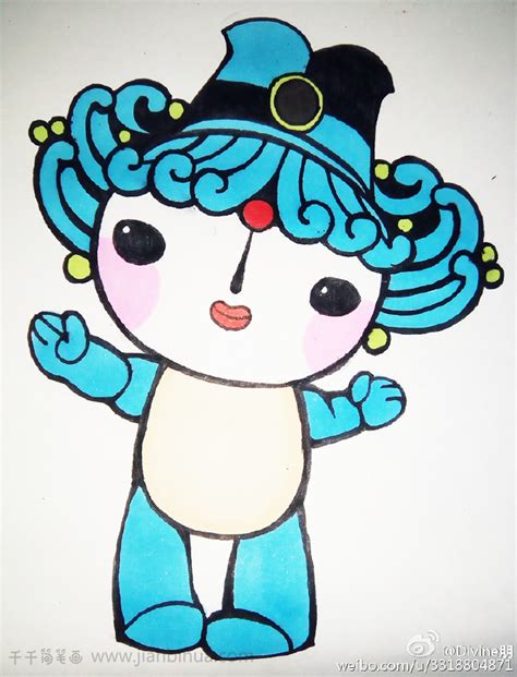 福娃贝贝简笔画_其他人物