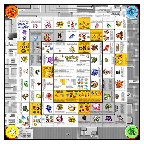 Printable Pokemon Game Board