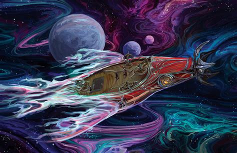 Spaceship Arrived Digital Space Art Wallpaper, HD Artist 4K Wallpapers ...