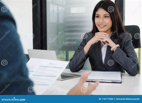 Business Situation, Job Interview Concept. Stock Photo - Image of ...
