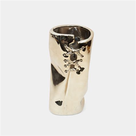 Jarrón dorado 24,3 x 12,3 x 8,8 cm