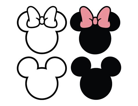 Fashion Mickey Minnie Mouse Svg Bundle Mickey Mouse Svg Minnie Mouse