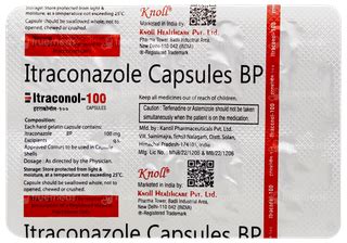 Itraconol 100 Capsule – Treat Fungal Infections