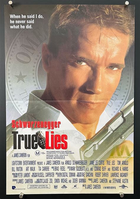 TRUE LIES (1994) Movie Poster, Daybill / Mini Poster, Schwarzenegger ...