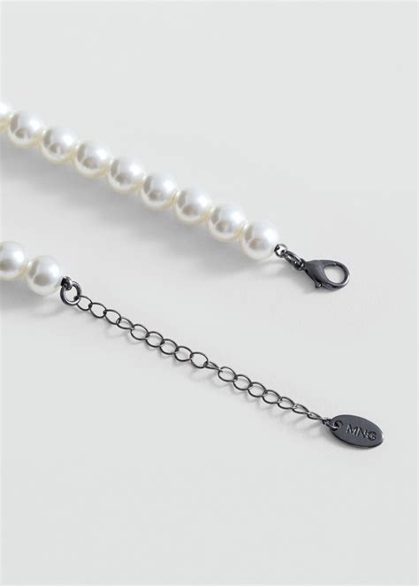 Mixed bead necklace - Women | MANGO USA