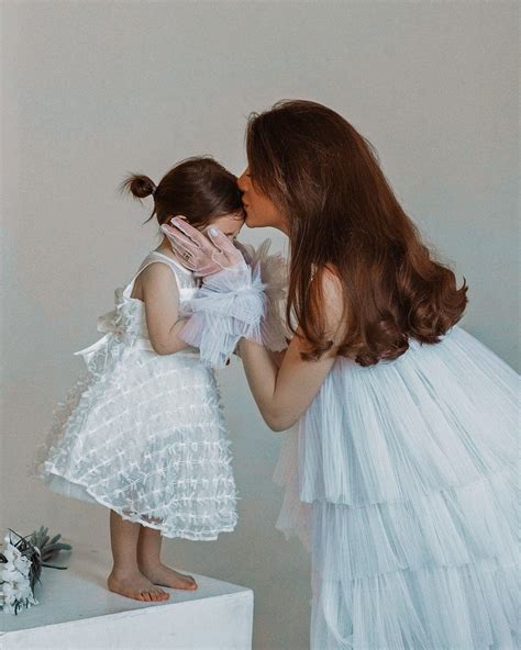 Mother daughter matching dress blush mommy and me outfits royal organza ...