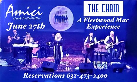 The Chain- A Fleetwood Mac Experience returns to Amici, Amici, Mount ...