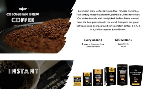 COLOMBIAN BREW COFFEE Double Chocolate Mocha Instant Coffee Powder, No ...