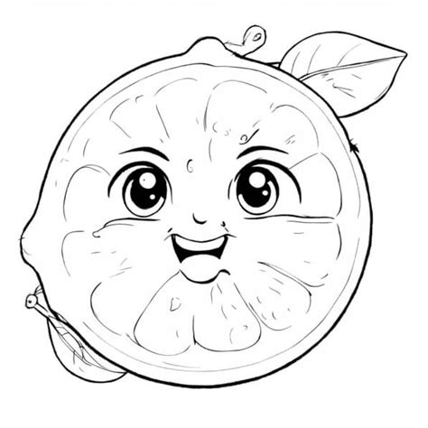 Image result for Lemon Cartoon Coloring