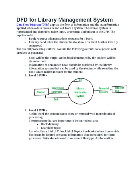Data Flow Diagram Notes and Examples - DFD for Library Management ...