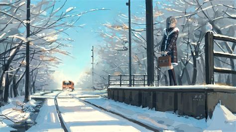Snowy Anime Wallpaper