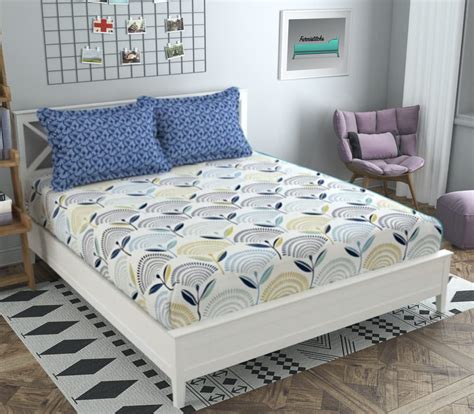 Buy Furnistitchs Premium Double Bed Elastic Fitted Bedsheets with 2 ...