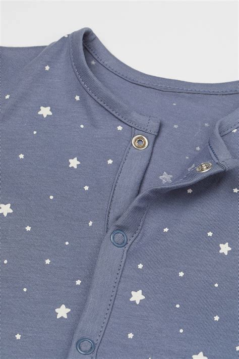 Patterned pyjamas - Blue/Stars - Kids | H&M IN