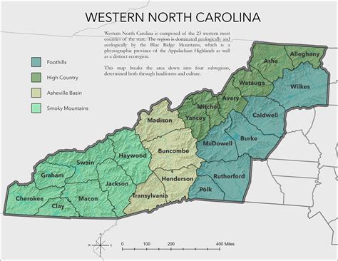 Map Of Western North Carolina North Carolina Raised Relief 3D Map