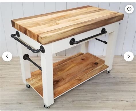 Butcher Block Kitchen Cart