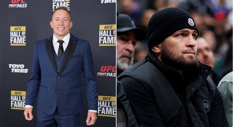 “Master at Chain Wrestling” UFC Legend GSP Heaps Some Heavy Praise on Lightweight GOAT Khabib ...