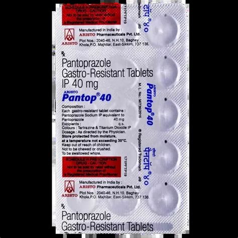 Buy Pantop 40mg Tablet Online at Best Price | Medkart