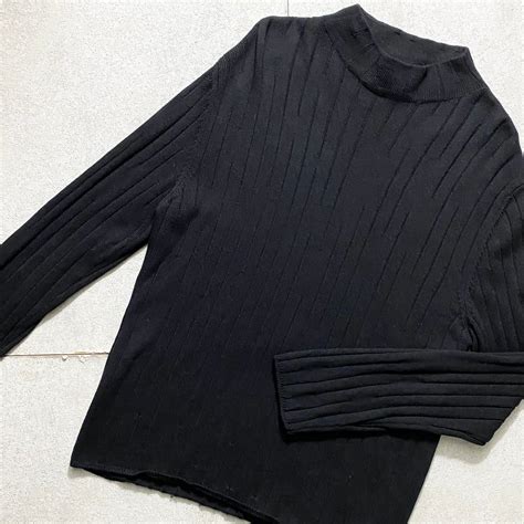 HERMES black mock neck sweater | NOIR ONLINE