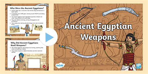 Ancient Egypt Weapons PowerPoint (teacher made) - Twinkl