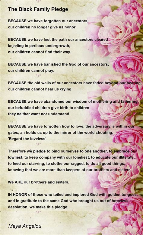 Inspirational Black Family Poems Maya Angelou | Biography, Books,