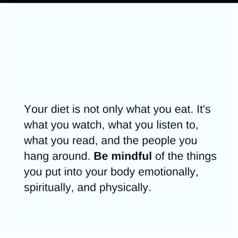 Your Diet Is Not Only What You Eat, It's What You Watch, What You ...