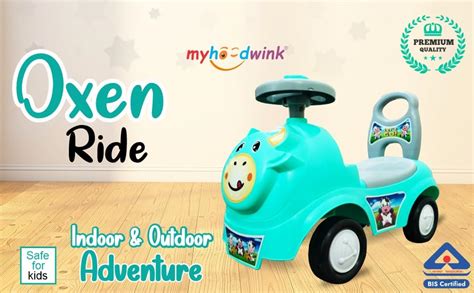 myhoodwink® Kids Oxen Rider Toy Car, Baby Car, Swing car, Push Ride On ...