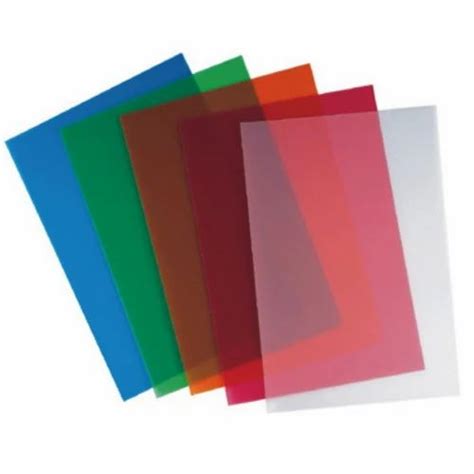 Binding Sheets - Sand Matte Finish Book Binding Polypropylene Sheets ...