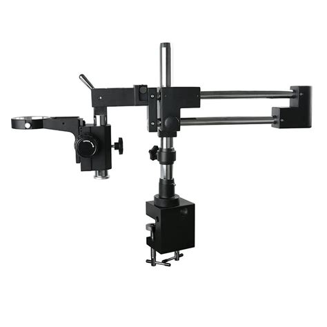 Double boom stand dual arms industrial zoom trinocular stereo ...