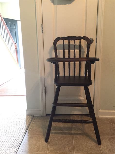 Fully Refinished Vintage Wooden High Chair, Jenny Lind, Antique High ...