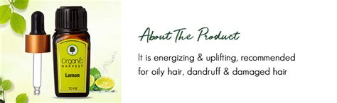 Organic Harvest Lemon Essential Oil, Improves Skin Complexion, Reduces ...