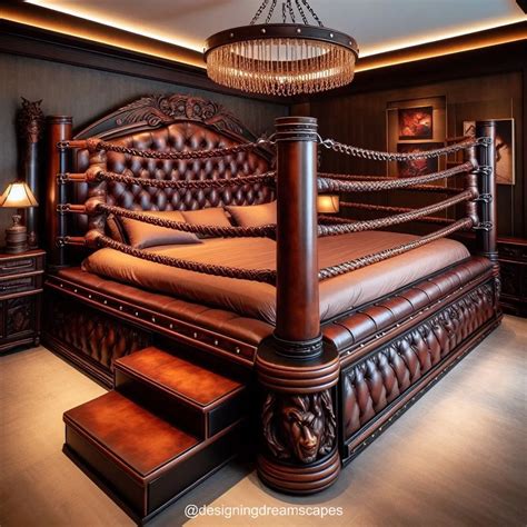 Knockout Comfort: Boxing Ring-Inspired Bed for Champions' Dreams