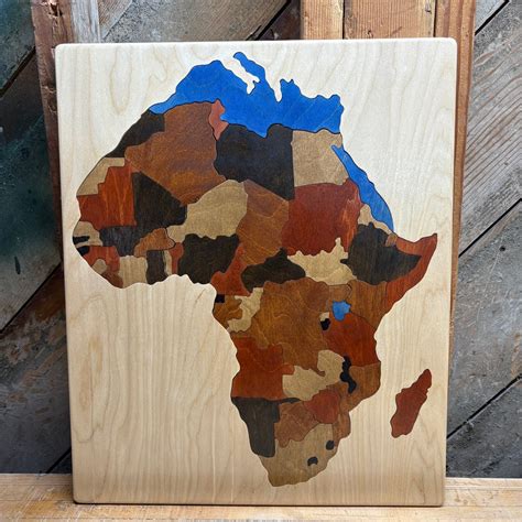 Wood Map of Africa – Puzzle People