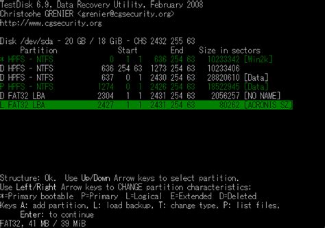 TestDisk Step by Step Guide 的图像结果