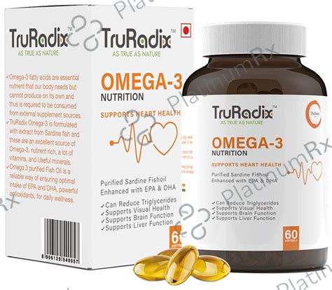 TruRadix Omega 3 Nutrition Softgel 60s: View Uses, Side Effects, Price ...