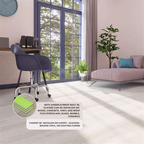 Lucida USA (Sample) MaxCore Pro Greige Gray Wood Look 20-mil Waterproof ...