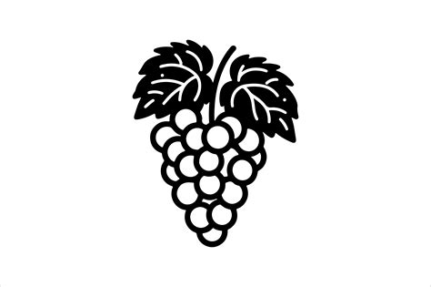 Grape Outline Vector Clipart Graphic by SKShagor Barmon · Creative Fabrica