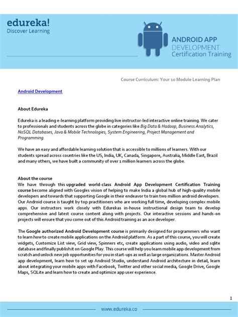 Image result for Edureka Android Stack