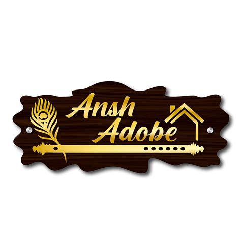 STUDPEEK Customized | Personalized | Acrylic Name Plate For Home ...