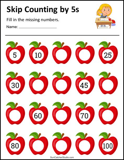 Skip Counting Worksheets and Charts – Free Printables, Lettering, SVG ...